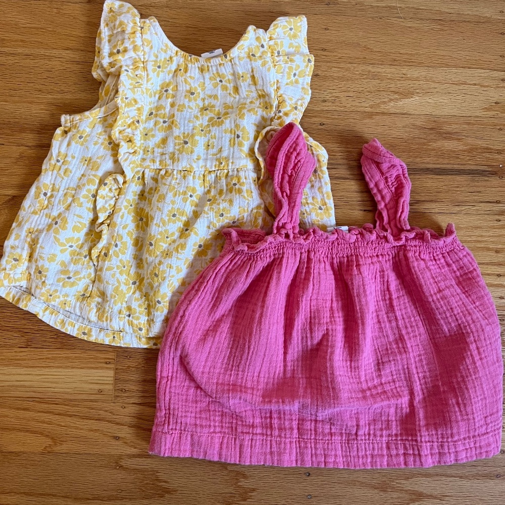 TWO Baby Gap Summer tops